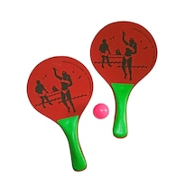 Avessa Plaj Tenis Raket Seti Çocuk Boy 2 Raket 1 Top Kırmızı-ye Kırmızı - Yeşil