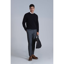 Lufian Peter Smart Erkek Chino Pantolon Slim Fit Gri Gri 112190314100150 Gri