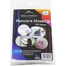Çift Kanat Tül Pencere Sineklik 100x150cm - 5mt Bant 5468