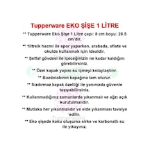 Eko Şişe 1 Litre Matara Suluk Water Bottle Hsgl Beyaz