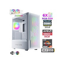 Fazeon Astra X290 R5-5600X 32 GB 1 TB M.2 NVMe SSD 16 GB RX9060XT Free Dos Masaüstü Oyuncu Bilgisayarı
