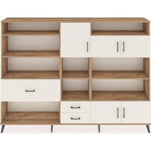 Arges Dolap 13 Raflı 3 Çekmeceli 5 Kapaklı 220x30x163 Çam-aytaşı Aytası - Atlas Çam