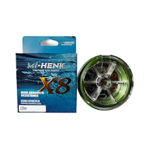 Mi-henk 8x 150m Yeşil İp - Örgü Misina 1.0 Pe 0,165 Mm 9,5 Kg 1.0 Pe 0,165 Mm 9,5 Kg