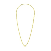 Pullu 4mm Altın Zincir 55cm /22 Ayar Sarı
