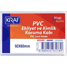 Pvc Ehliyet & Kimlik Koruma Kabı 92x60mm. - Tekli