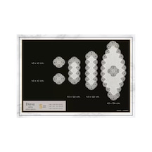 Salon Takımı 5 Parça Keten Dantelli Masa Örtüsü Runner Seti Defne Model No 9385 -krem-krem Bzckh578 Çok Renkli