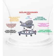 3 Kademe Müzikli Mama Tablalı Bebeğin İlgisini Çekecek Çıngıraklı Oyuncaklı Yürüteç Örümcek