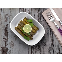 Square Melamin Kayık Tabağı 6 Parça 14 Cm