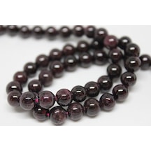 Lal (Granat) (Garnet) Taşı Yarım Dizi 7 MM 18 CM Çok Renkli