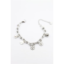 Charm Tfn Zincir Bileklik - Gümüş 6421836 89448773