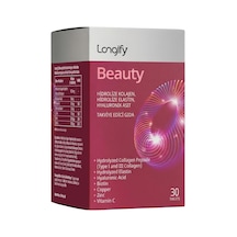 Beauty Hidrolize Kolajen Tip I Ve Tip Iıı, Hidrolize Elastin, Hyaluronik Asit, Biotin, Vitamin C, Çinko, Bakır Takviye Edici Gıda 30 Tablet
