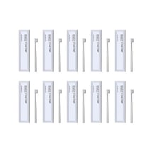 10 Adet Tek Kullanımlık Diş Fırçaları Bireysel Sarılmış Yumuşak Kıllar Diş Bakımı Oteller Kamp İçin Tek Kullanımlık Seyahat Diş Fırçaları