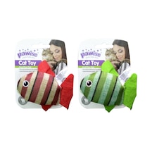 Ilkeshop Pawise Kedi Oyuncağı Striped Cat Toy-balık