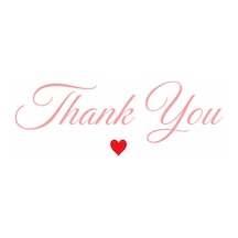Sade Tasarım Thank You Card Paket Içi Teşekkür Kartı 100 Adet - Pembe - 082