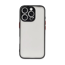 Newface - 382 - İphone 16 Pro Max Kılıf Montreal Silikon Kapak - Ece-umay - - Siyah