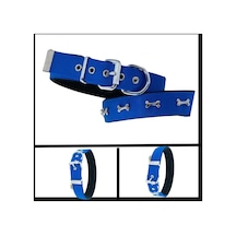 Uyguna-yakala Royal Blue 3.0 42-50 Cm Dokuma Kemikli Boyun Tasması-sma.363