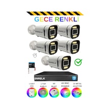 Snrelk Sencrom Hama 5'li 1080p Full Hd Gece Renkli 320 Gb Güvenlik Kamerası Set