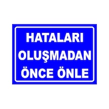 Hataları Oluşmadan Önce Önle 15x21 Cm Galvaniz Saç 0,4 Mm