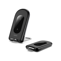 Duzzona W2 Katlanır Standlı 15w Hızlı Şarj Wireless Kablosuz Şarj Cihazı- 5775 Siyah