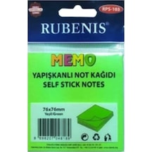 Memo Yapışkanlı Not Kağıdı 76x76mm Yeşil - 3 Adet
