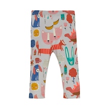 Lovetti Kız Çocuk Roaring Animals Desen Kapri 1212 Çok Renkli