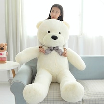 Kuki Oyuncak 140 CM Sevimli Beyaz Peluş Ayı