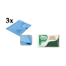 Polikur Mikrofiber Cam Bezi 40X50 Cm 3 Adet