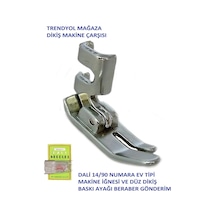Aile Ev Tipi Dikiş Makinesi Düz Dikiş Baskı Ayağı, Dalı 14/90 Numara İğne Seti