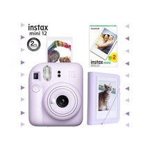 Fujifilm Instax Mini 12 Fotoğraf Makinesi + 20'li Film + Mini Albüm Lila