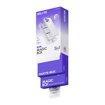 Apple İphone 17 Pro Max/18 Pro Max Bilvis 5in1 3d Magic Cam Ekran Koruyucu - Siyah