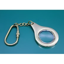 9040653754067lmr - Larimar Pirinç Büyüteç Anahtarlık Mini Boy