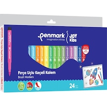 Penmark Süper Yıkanabilir 24'lü Fırça Uçlu Keçeli Kalem Seti