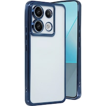 Newface Xiaomi Redmi Note 13 Pro 5g Kılıf Razer Lensli Silikon - Sierra Blue Sierra Mavi