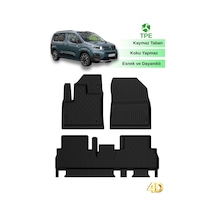 Hitaks Citroen Berlingo 2019 Sonrası Uyumlu Oto Paspas Havuzlu 4d Araca Özel Paspas