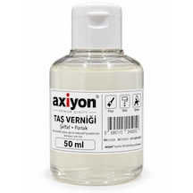 Axiyon Taş Verniği 50 Ml Şeffaf Parlak Su Bazlı Koruyucu Vernik
