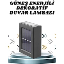 Solar Lamba Dekoratif Aplik Su Geçirmez Led Işıklı Duvar Lambası - Lisinya