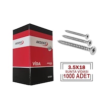 3,5x18 Sunta Vidası 1000 Adet 3,5x18