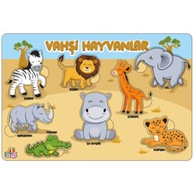 Br Toys Çiftlik Puzzle vahşi Hayvanları Tanıyalım ilk puzzlem Ço