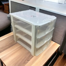 3 Çekmeceli A4 Kağıtlık, Organizer Evrak Rafı, Dosya Rafı