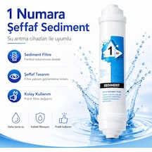 1 Numara Premium Şeffaf Sediment Su Arıtma Filtresi 408694546