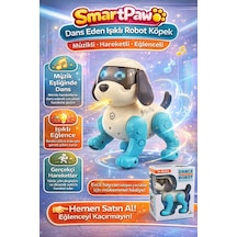 Smartpaw Dans Eden Işıklı Robot Köpek Müzikli Hareketli Eğlenceli Akıllı Oyuncak - Mavi