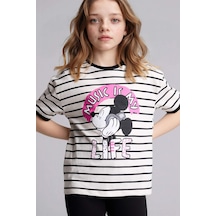 Defacto 26y801002500 Ekru Kız Çocuk T-shirt G8182a8/er105