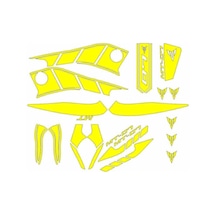 Yamaha Mt07 2014 - 2017 Uyumlu Sarı Sticker Set Standart