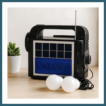 Bezos Solar 3'ü 1 Arada El Feneri Radyo Mp3 Bluetooth Powerbank Ob Standart