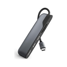 5 İ 1 Arada Usb-c Hdmı Adaptör Sd Ve Microsd Kart Okuyuculu Type-c Çoklayıcı