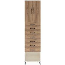 Arges Dolap 2 Raflı 7 Çekmeceli 2 Kapaklı 60x30x243 Aytaşı-çam Aytaşı