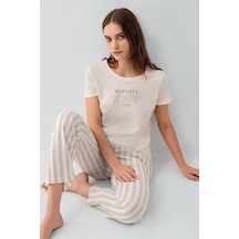 Pierre Cardin Pc9176-s Pijama Takım Ekru