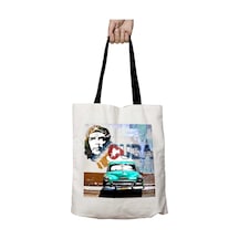 Art Hediye Siyah Kulplu Cuba Küba Che Guavera Yıkanabilir Okul Omuz Çanta Çok Renkli