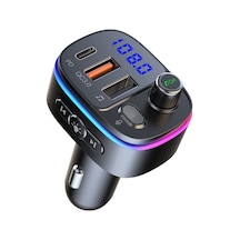 Sones T65 Araç Bluetooth Fm Verici Çift Usb Tip-c Qc3.0 Şarj Cihazı