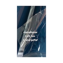 Kaymaz Kırışmaz Lüks 0,25 Mm Kristal Şeffaf Cam Muşamba Pvc Masa Örtüsü Çok Amaçlı Raf Masa Koruyucu
